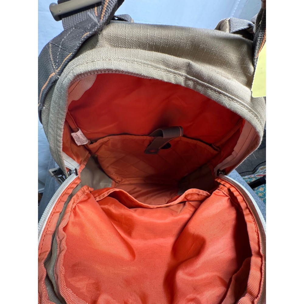 Eddie Bauer Adventurer All-Around Backpack Leather & Nylon Leather Accents - Picture 5 of 9